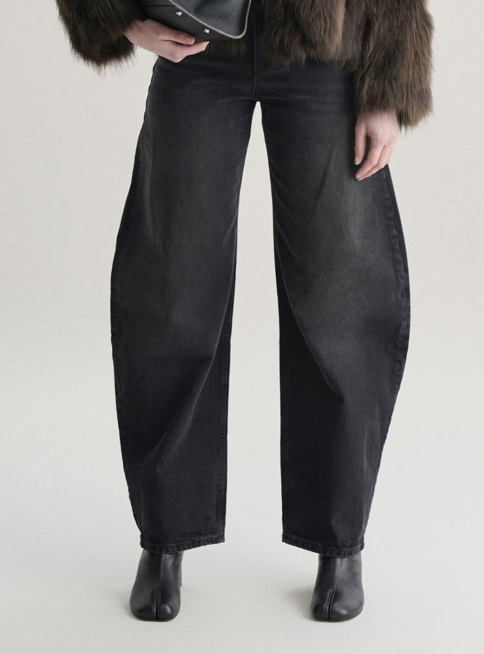CALA high rise barrel-fit jeans