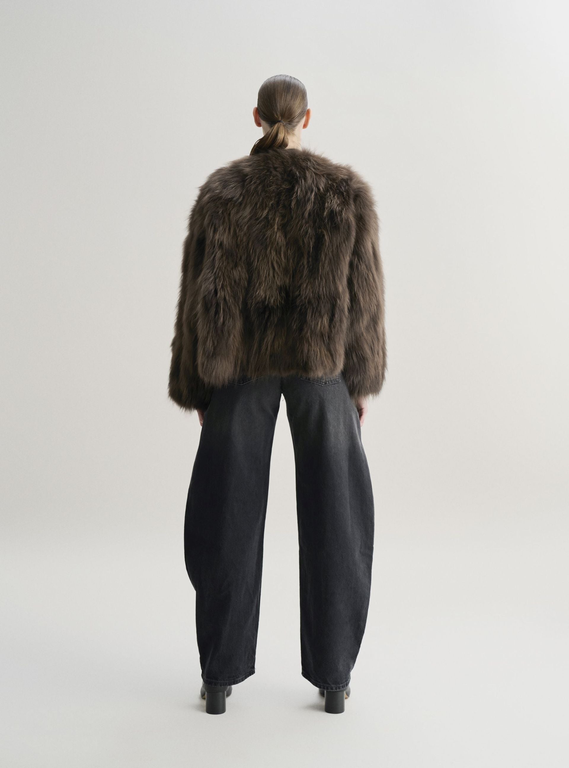 CALA high rise barrel-fit jeans