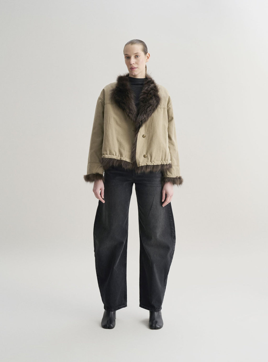 NALIA reversible fur coat