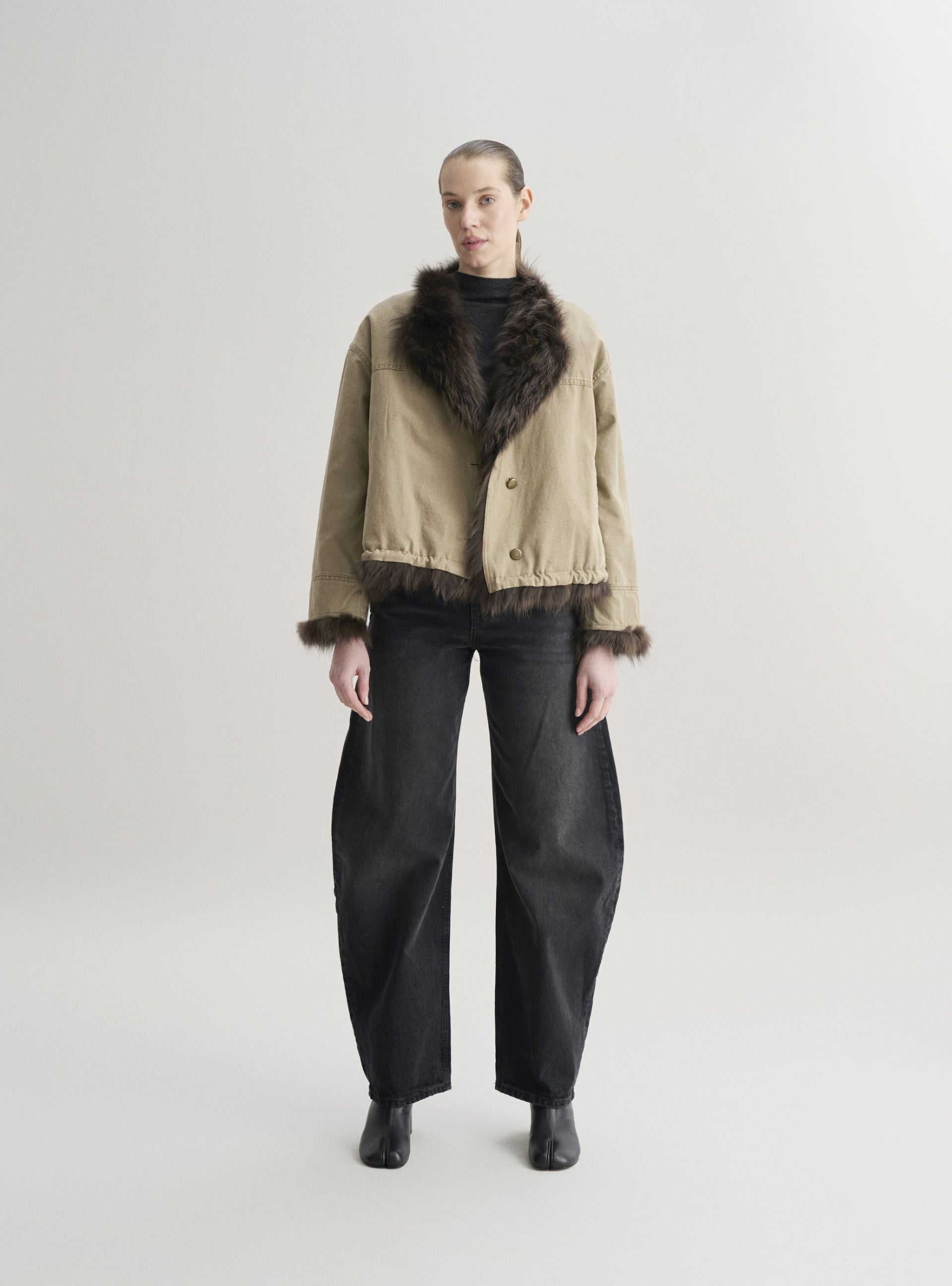 NALIA reversible fur coat