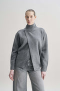AMARA wool jumper with front slit